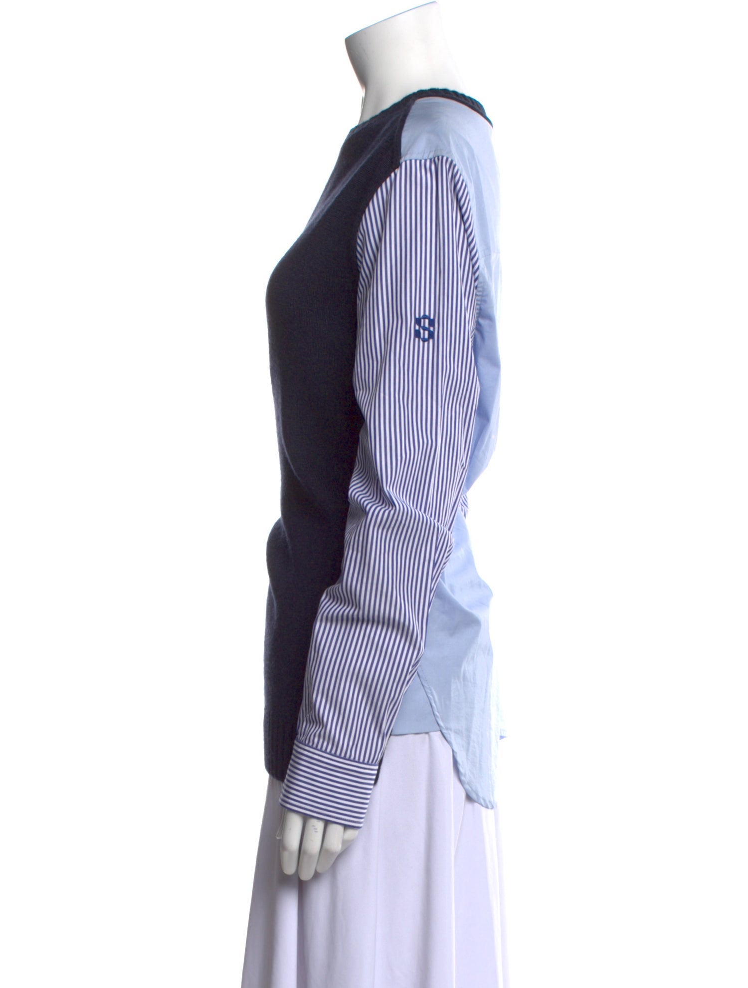 Simkhai Colorblock Pattern Crew Neck Sweatshirt