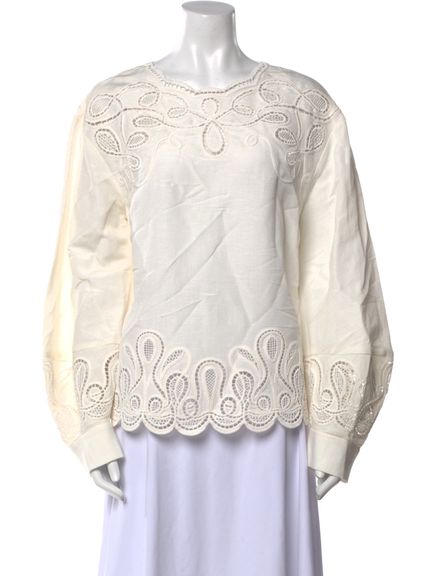 Simkhai Linen Patterned Blouse w/ Tags