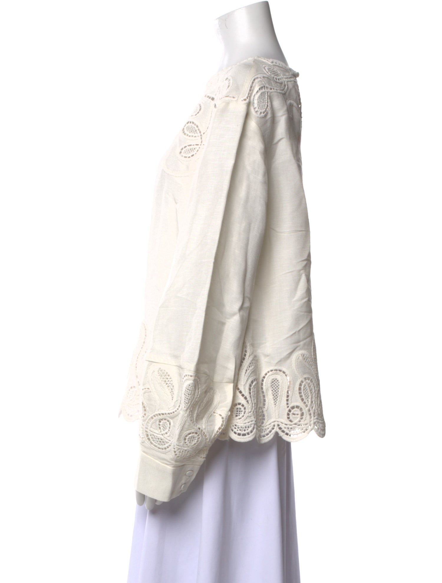 Simkhai Linen Patterned Blouse w/ Tags