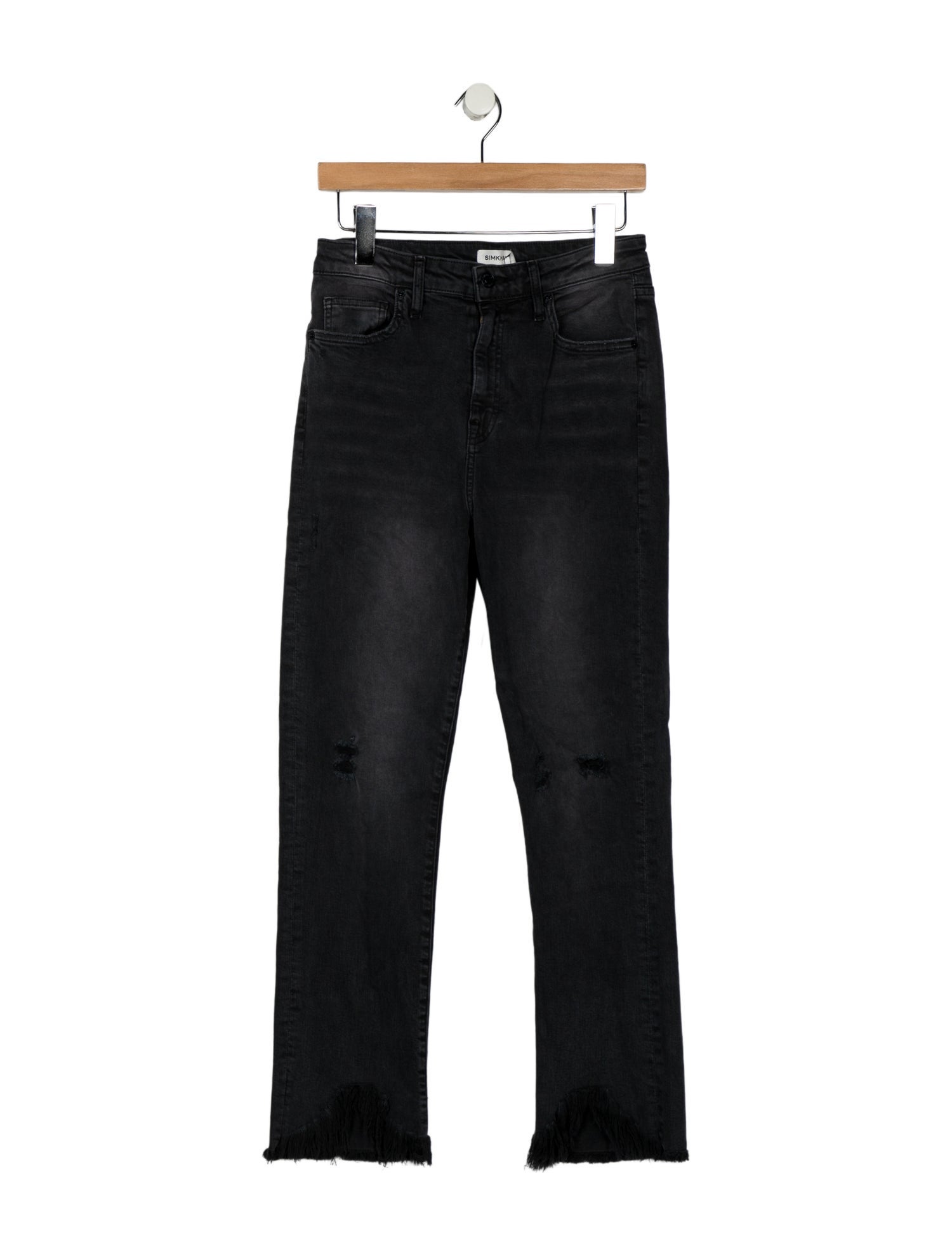 Simkhai High-Rise Straight Leg Jeans