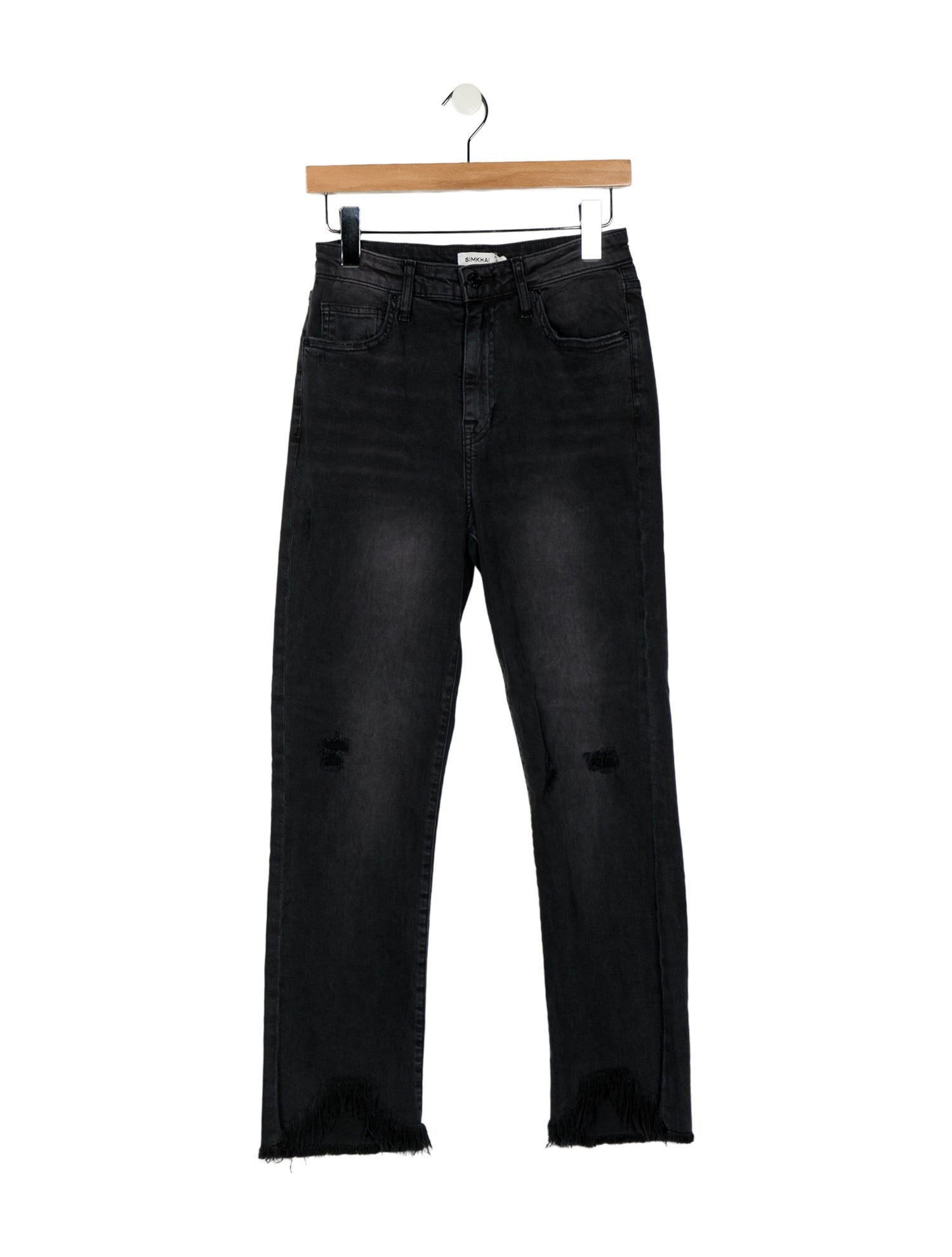 Simkhai High-Rise Straight Leg Jeans