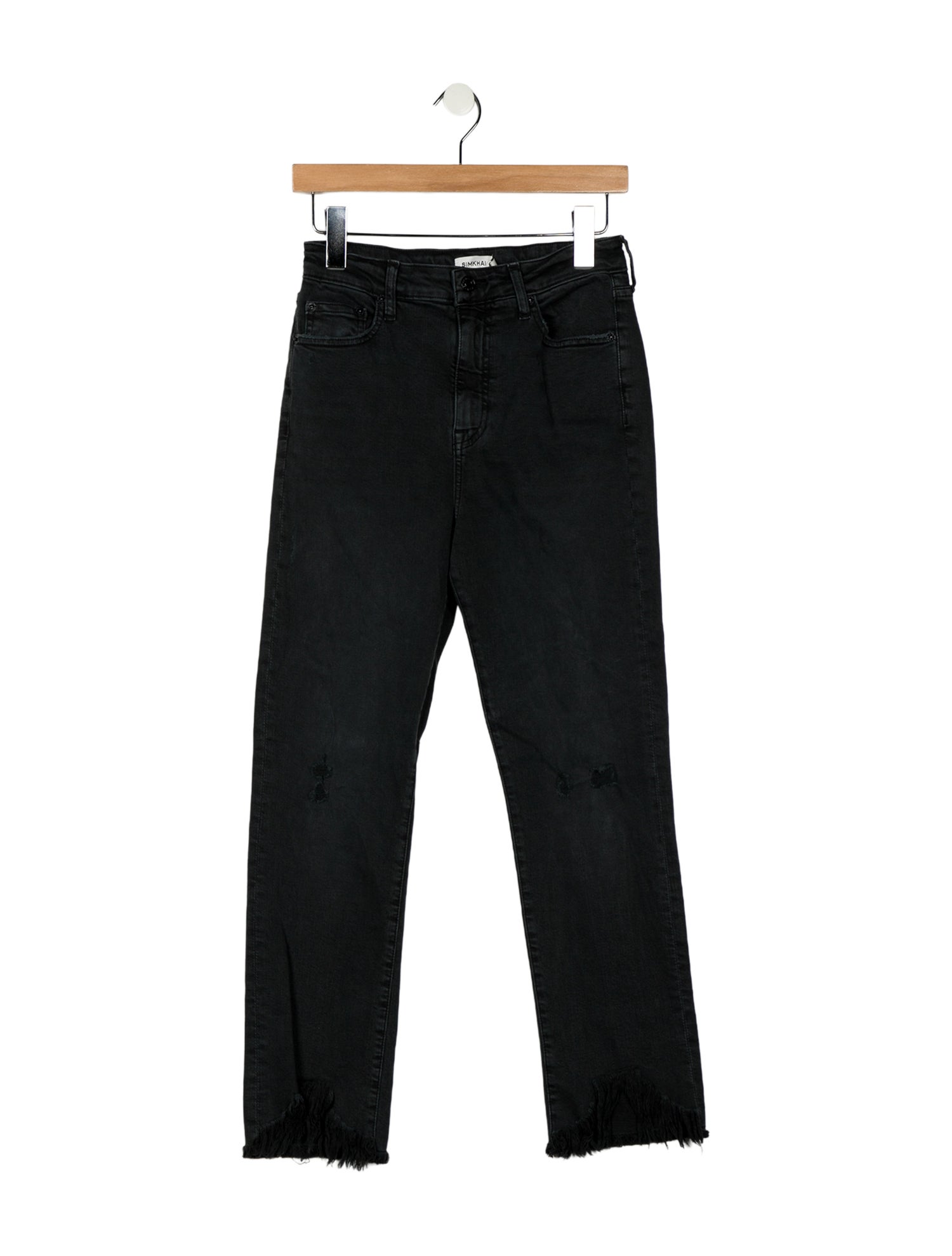 Simkhai High-Rise Straight Leg Jeans