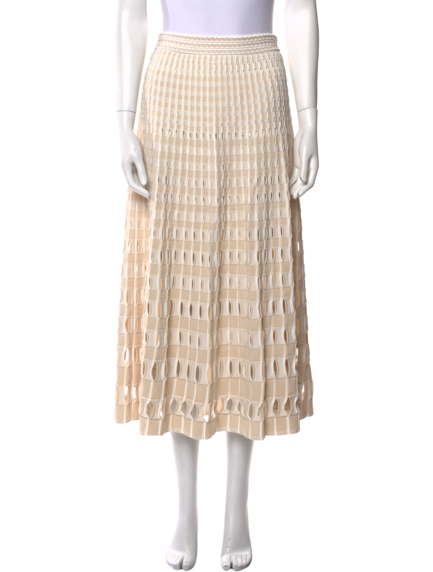 Simkhai Striped Midi Length Skirt