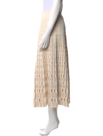 Simkhai Striped Midi Length Skirt