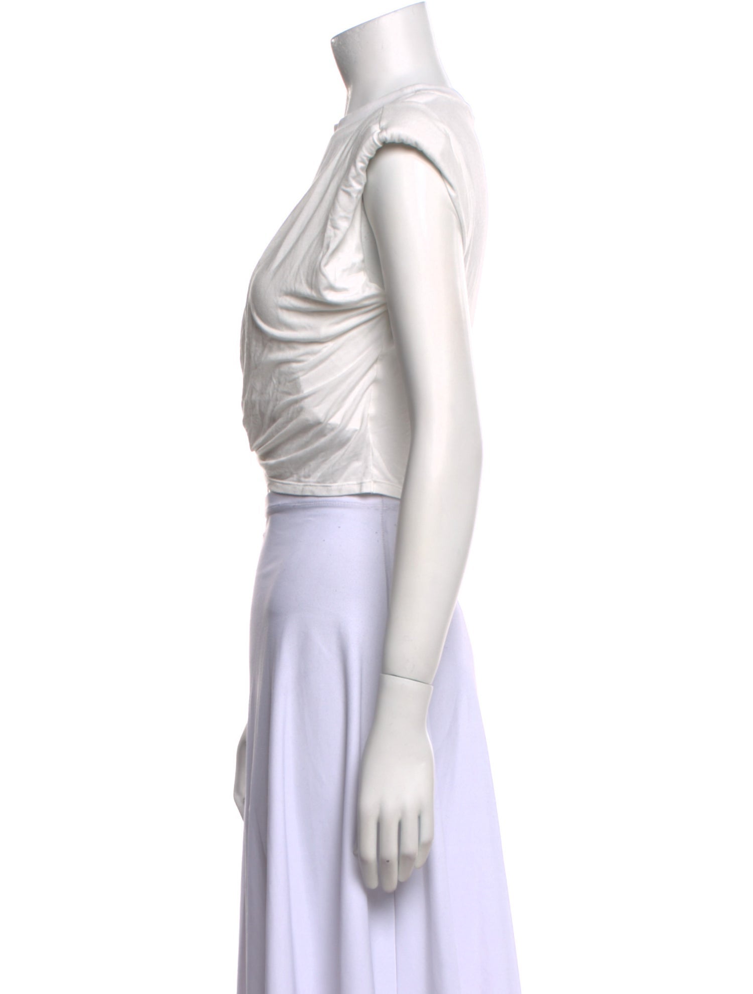 Simkhai Scoop Neck Short Sleeve Crop Top