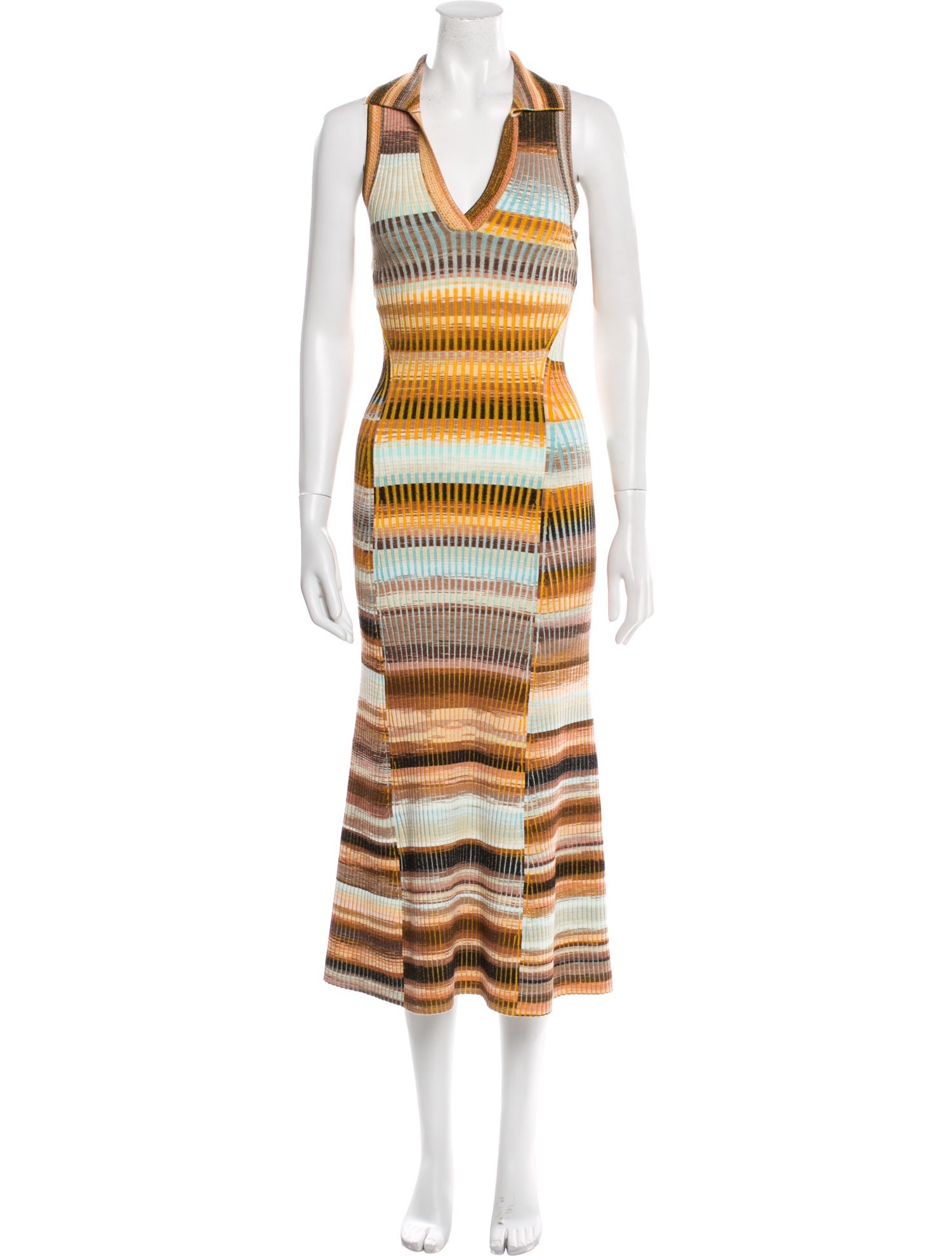 Simkhai Striped Long Dress
