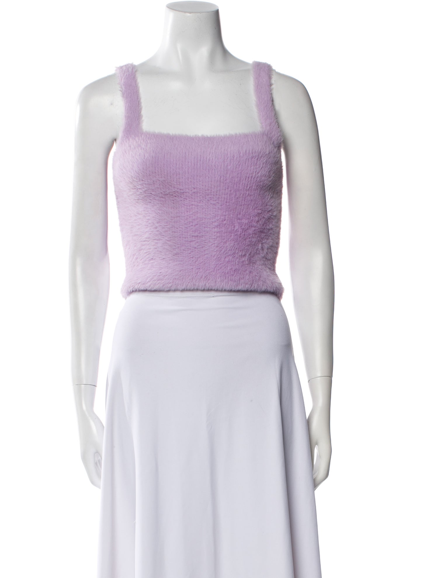 Simkhai Square Neckline Sleeveless Crop Top