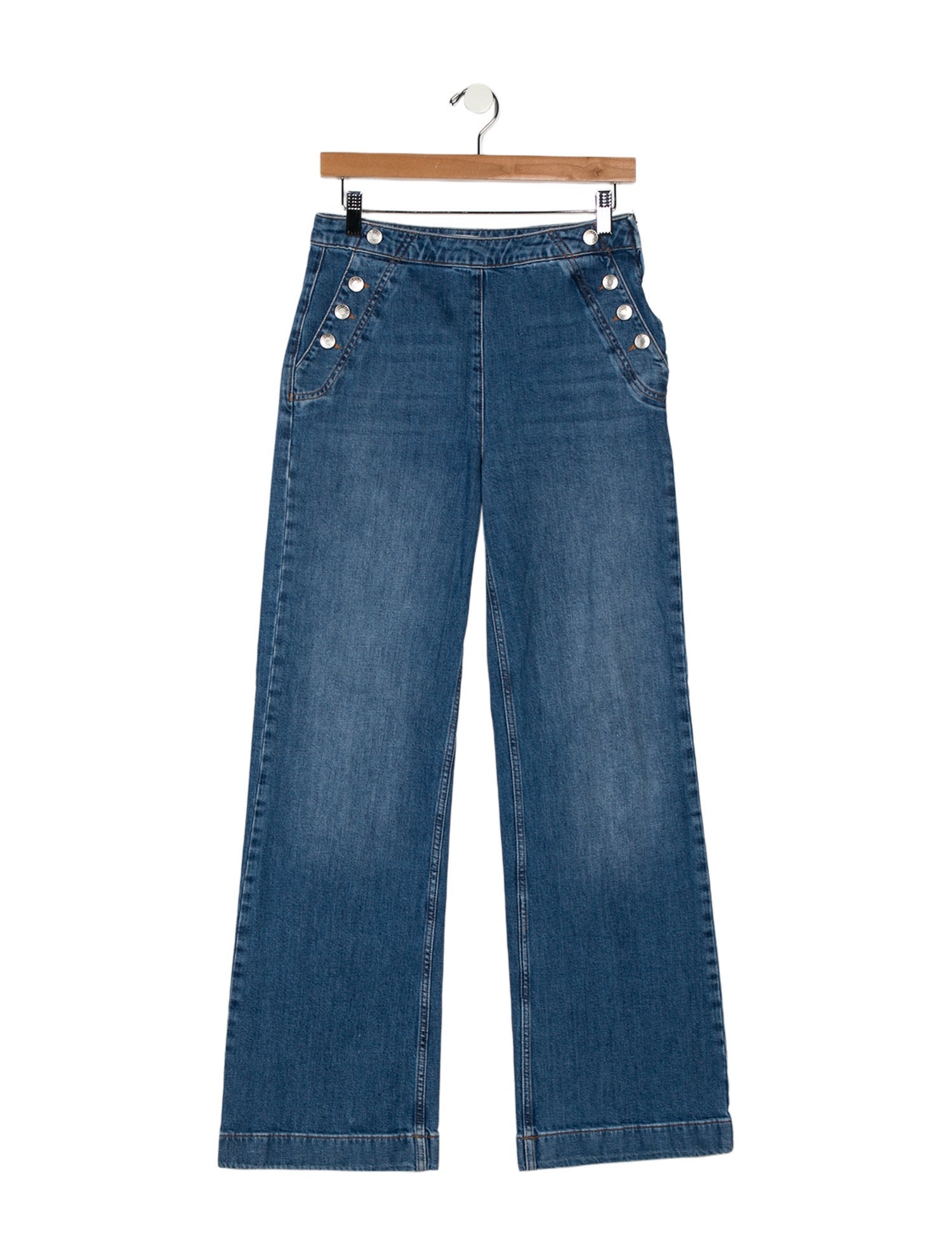 Simkhai High-Rise Wide Leg Jeans
