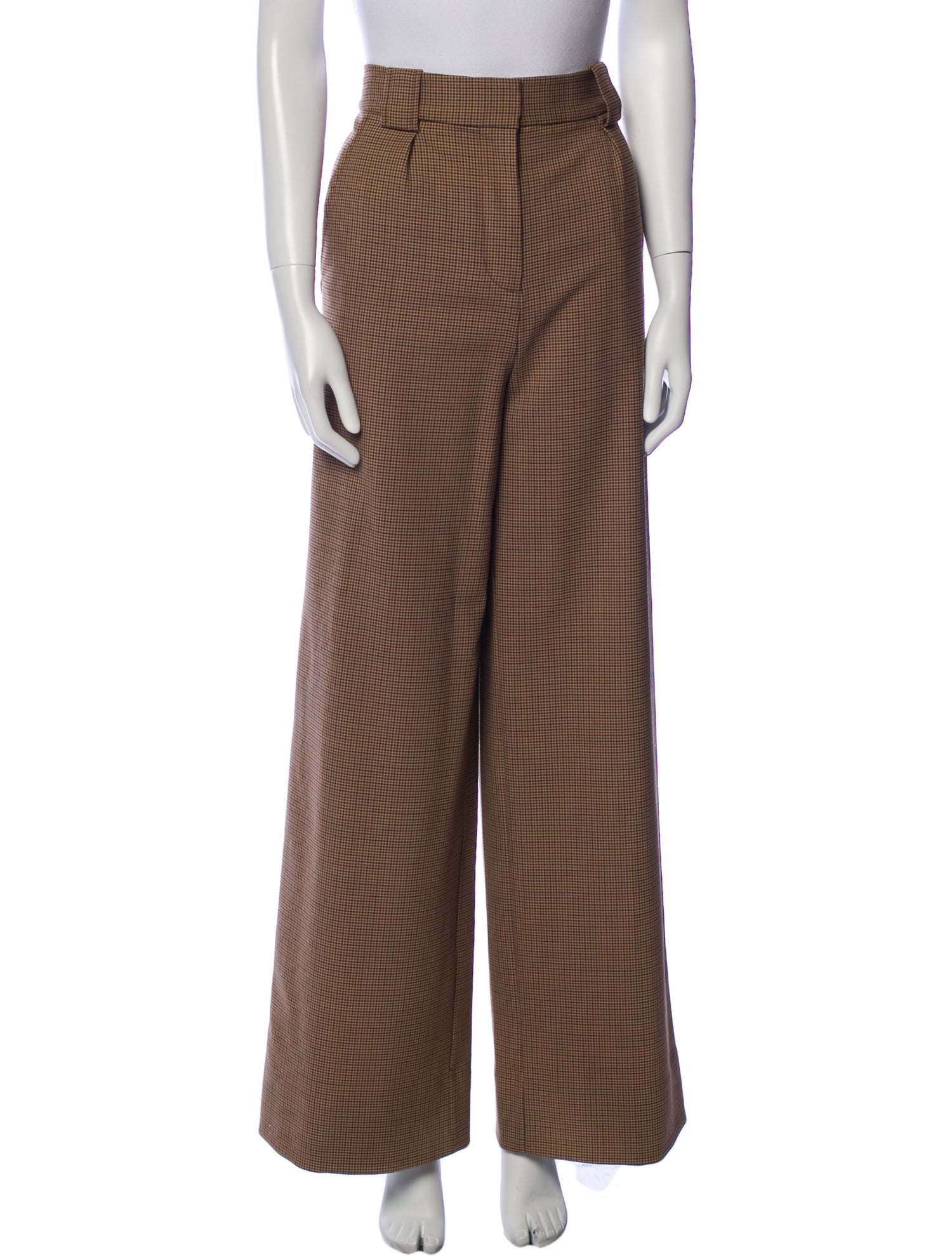 Simkhai Plaid Print Wide Leg Pants