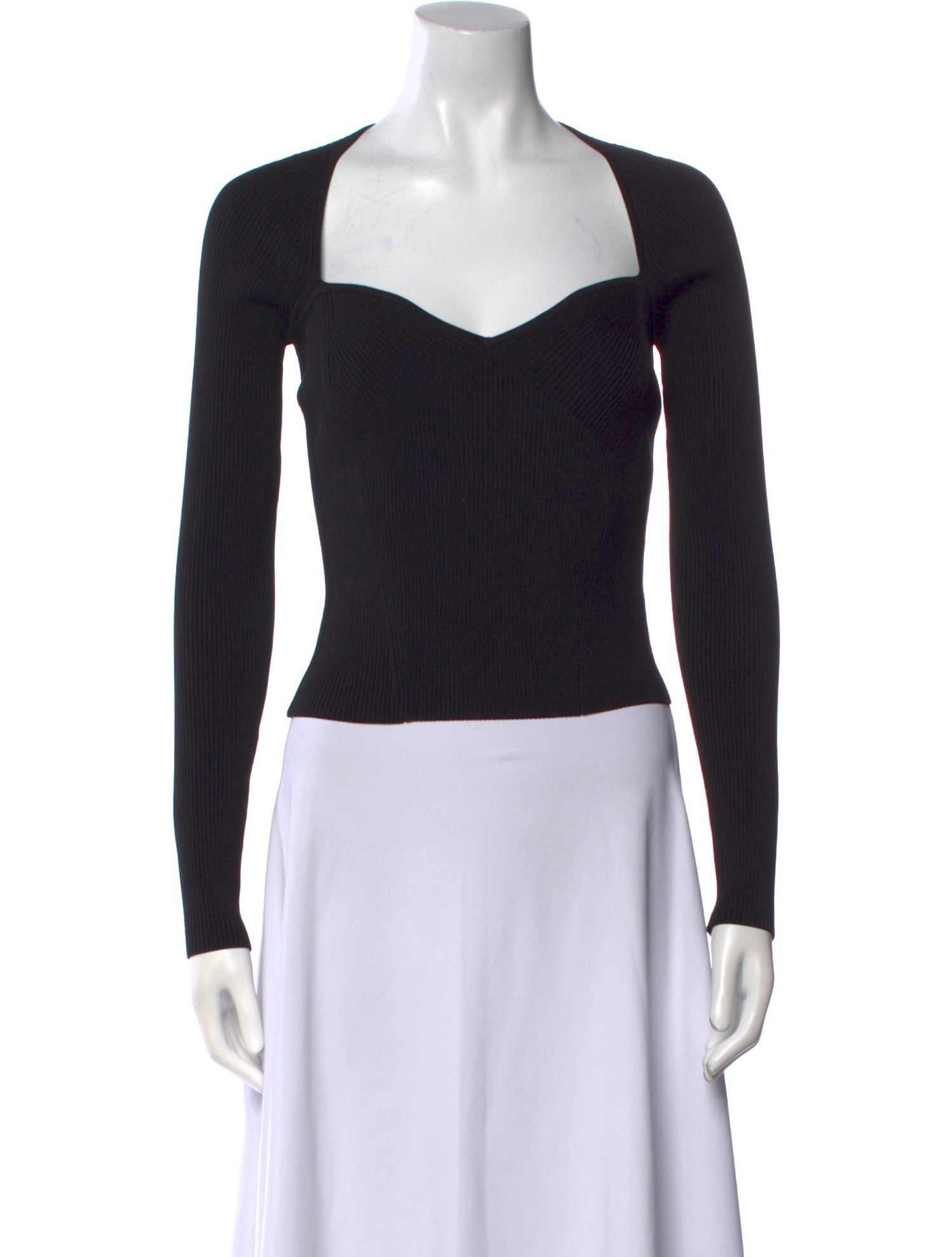 Simkhai Square Neckline Long Sleeve Bodysuit