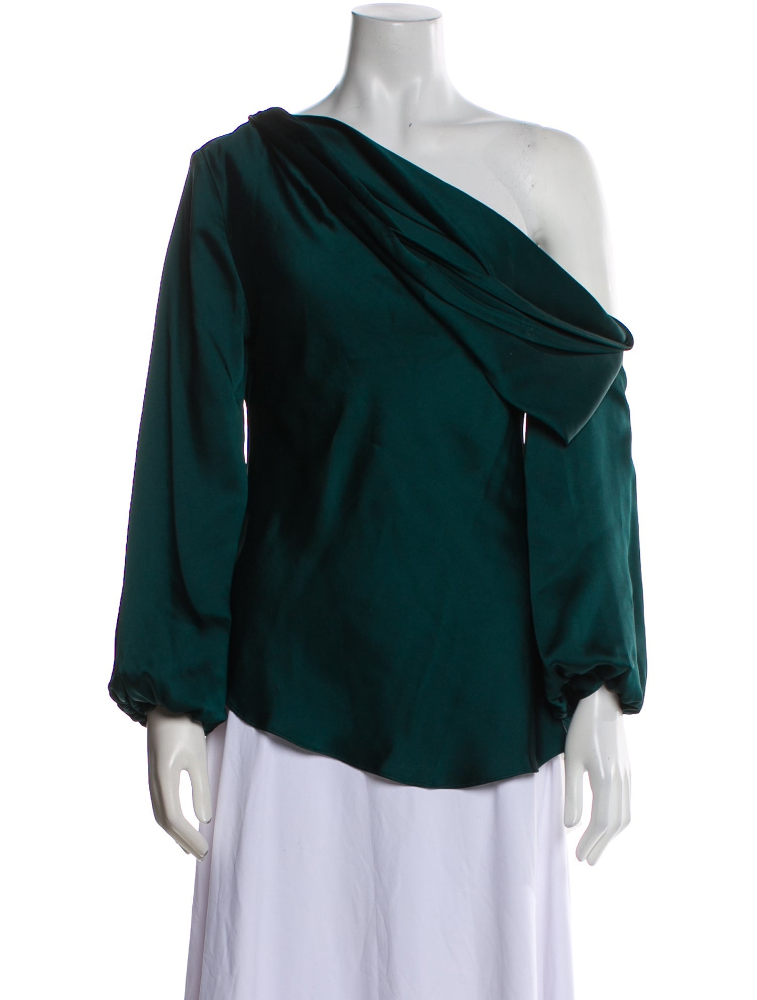 Simkhai One-Shoulder Long Sleeve Blouse