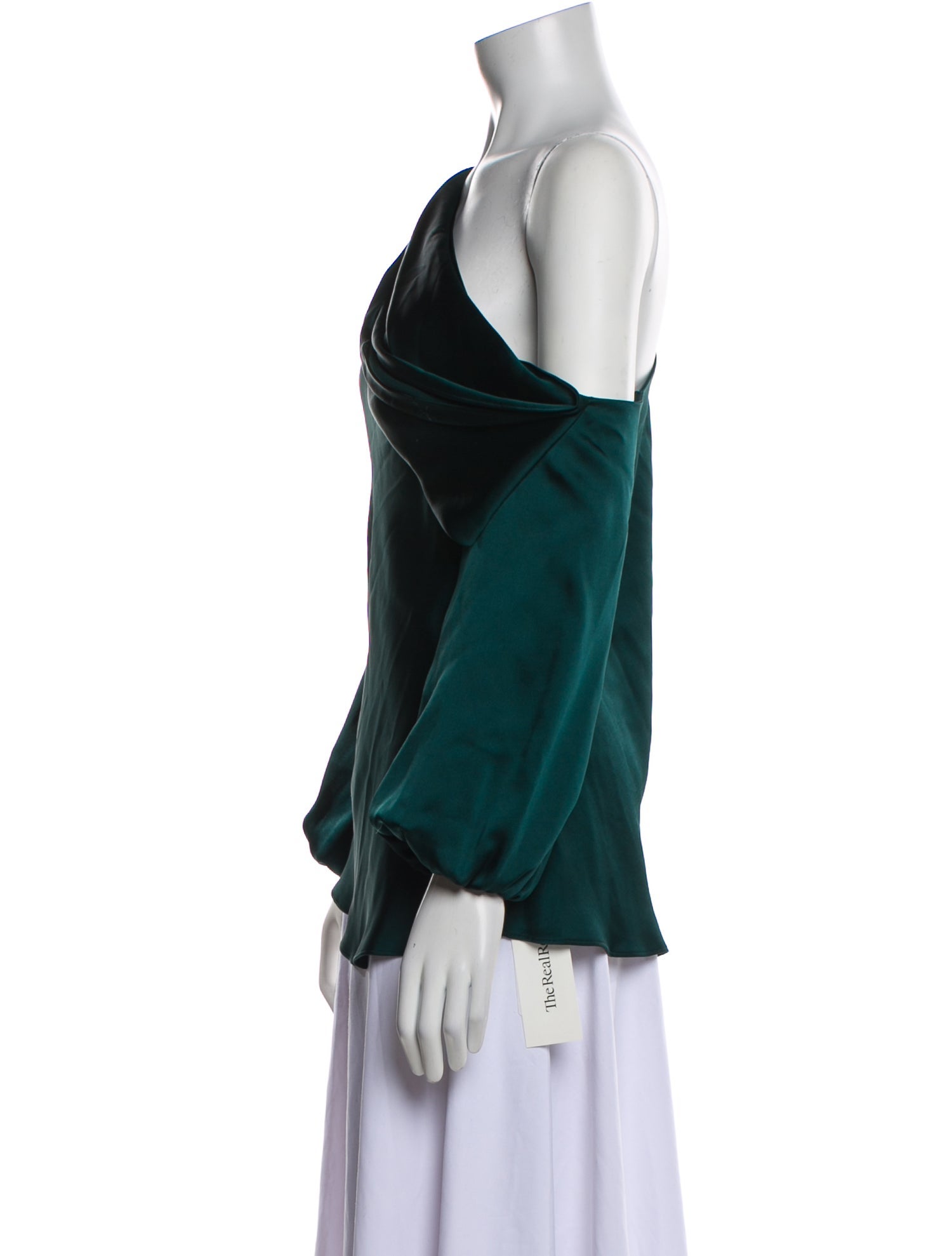 Simkhai One-Shoulder Long Sleeve Blouse