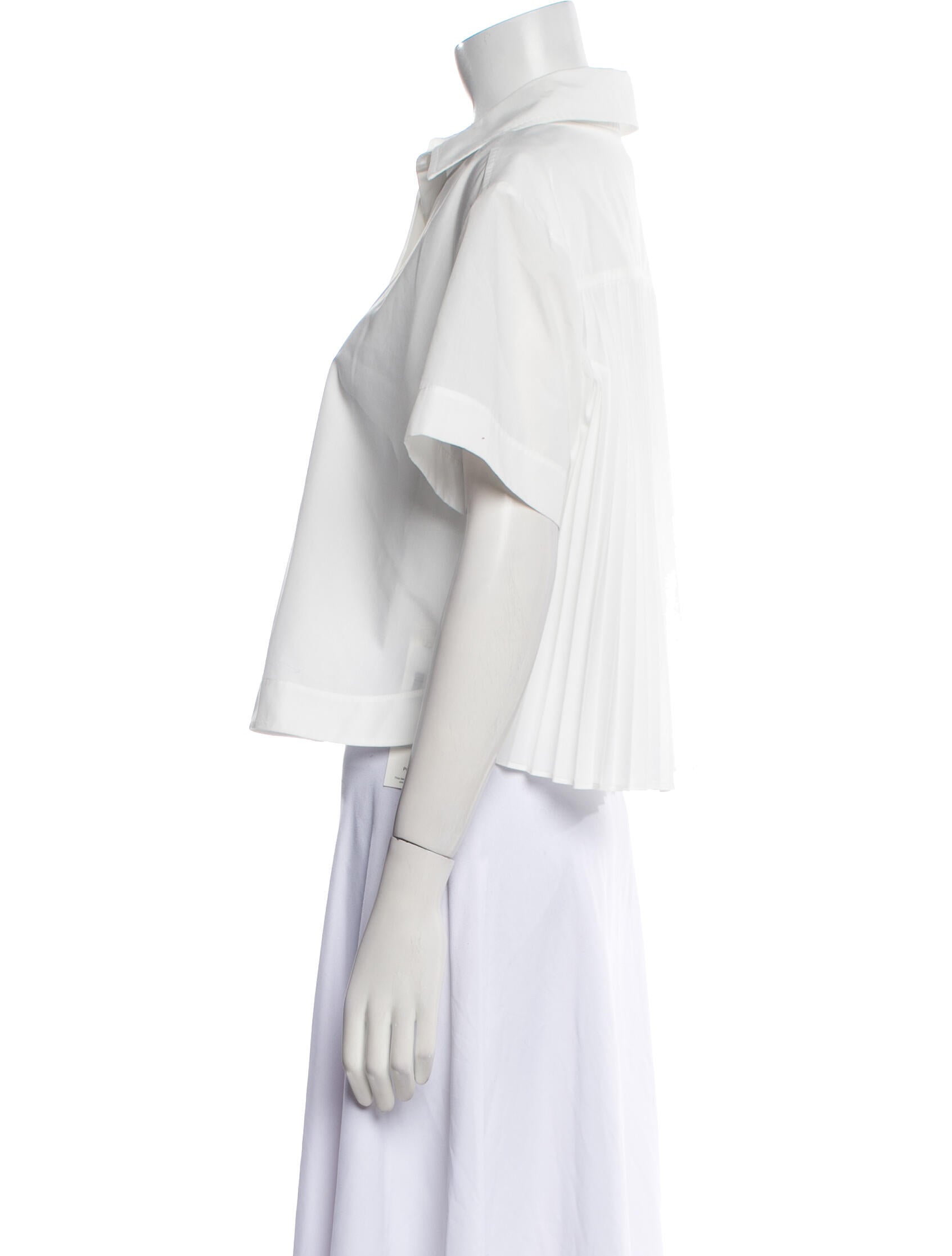 Simkhai Short Sleeve Button-Up Top