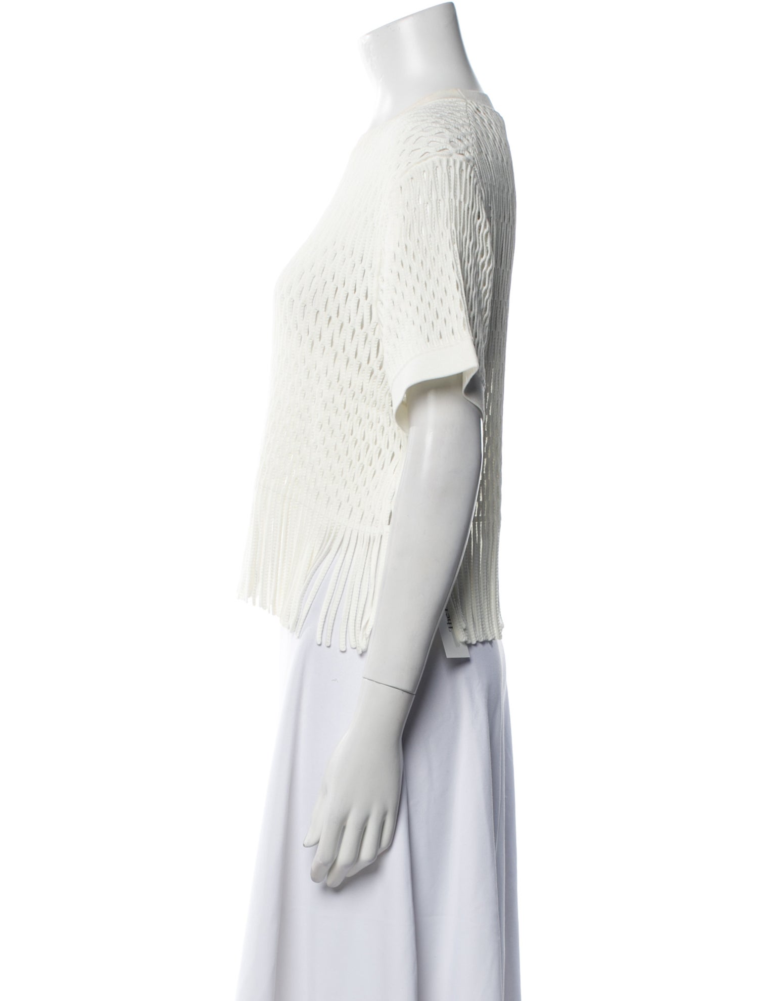 Simkhai Crew Neck Short Sleeve Crop Top