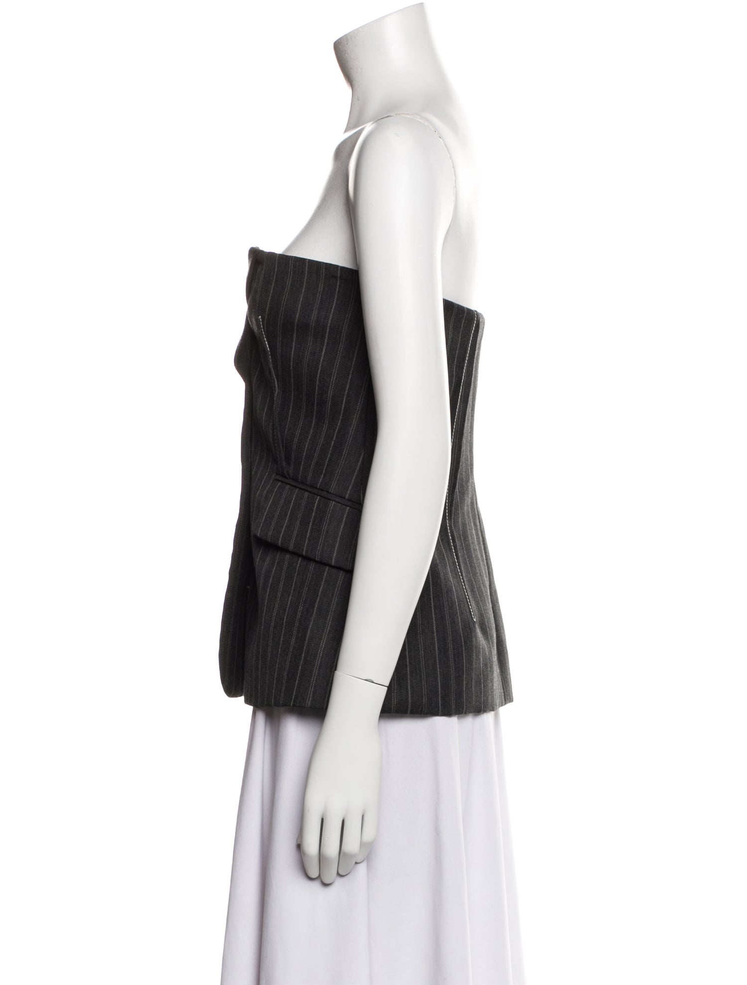 Simkhai Wool Strapless Top