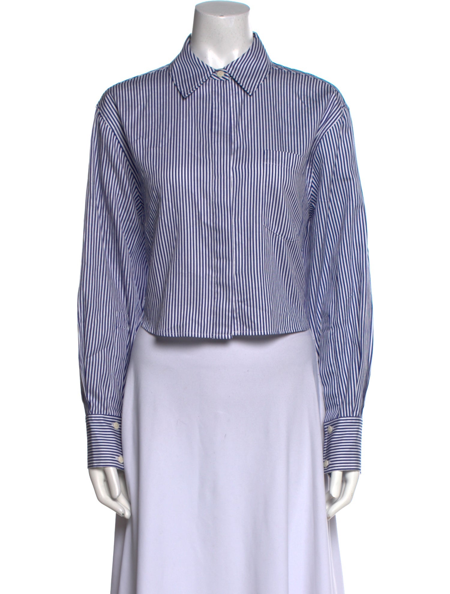 Simkhai Striped Long Sleeve Button-Up Top w/ Tags