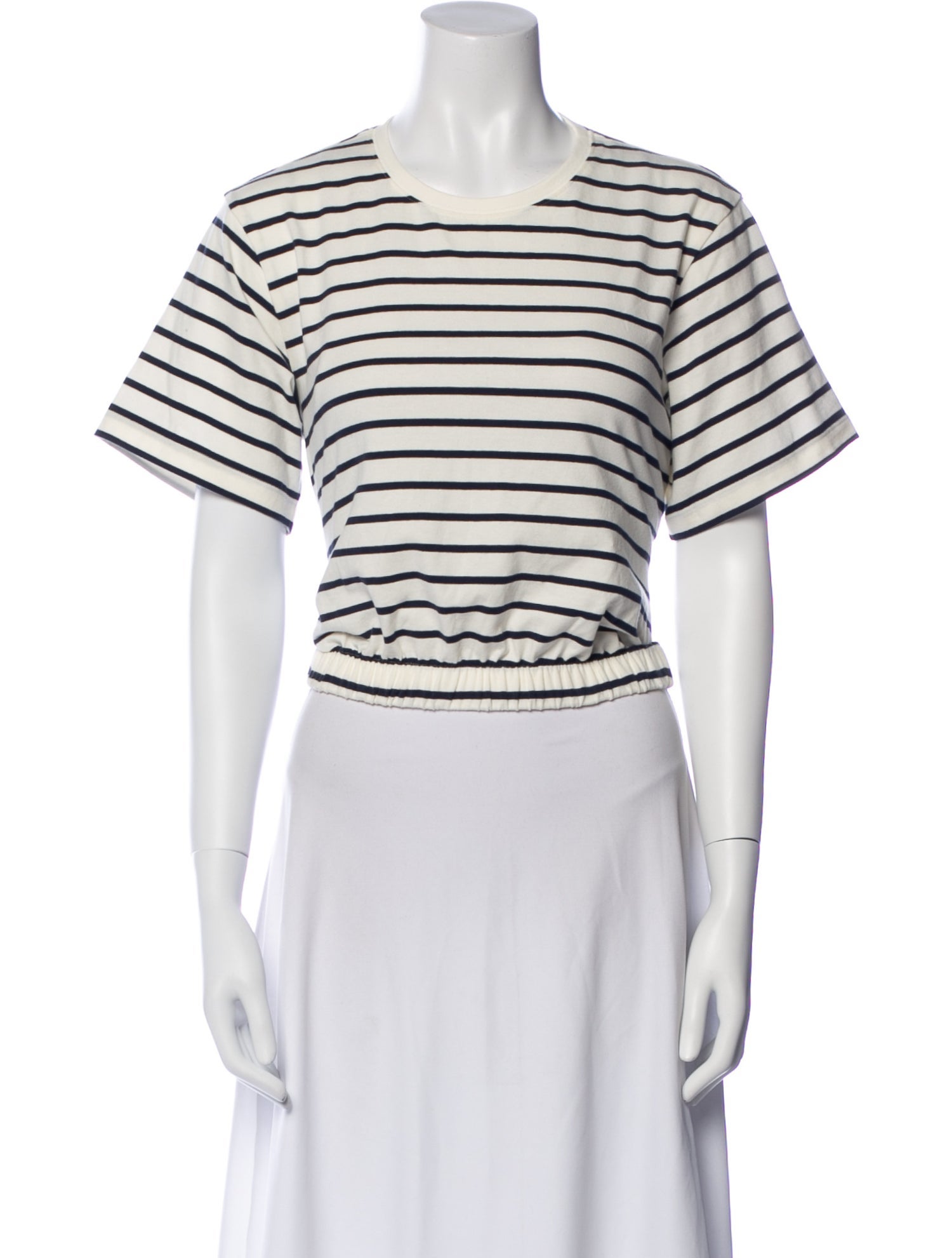 Simkhai Striped Crew Neck Crop Top w/ Tags