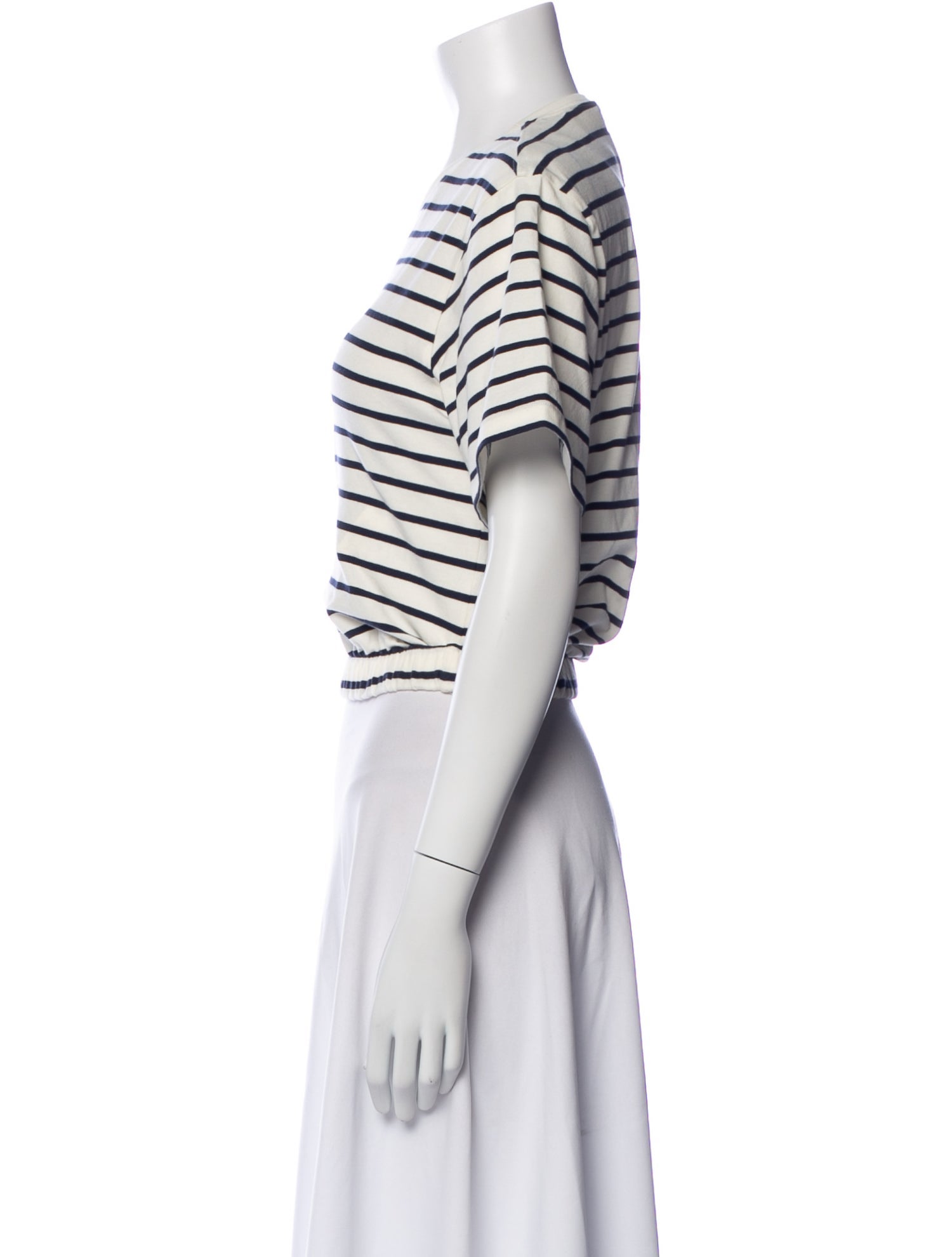 Simkhai Striped Crew Neck Crop Top w/ Tags