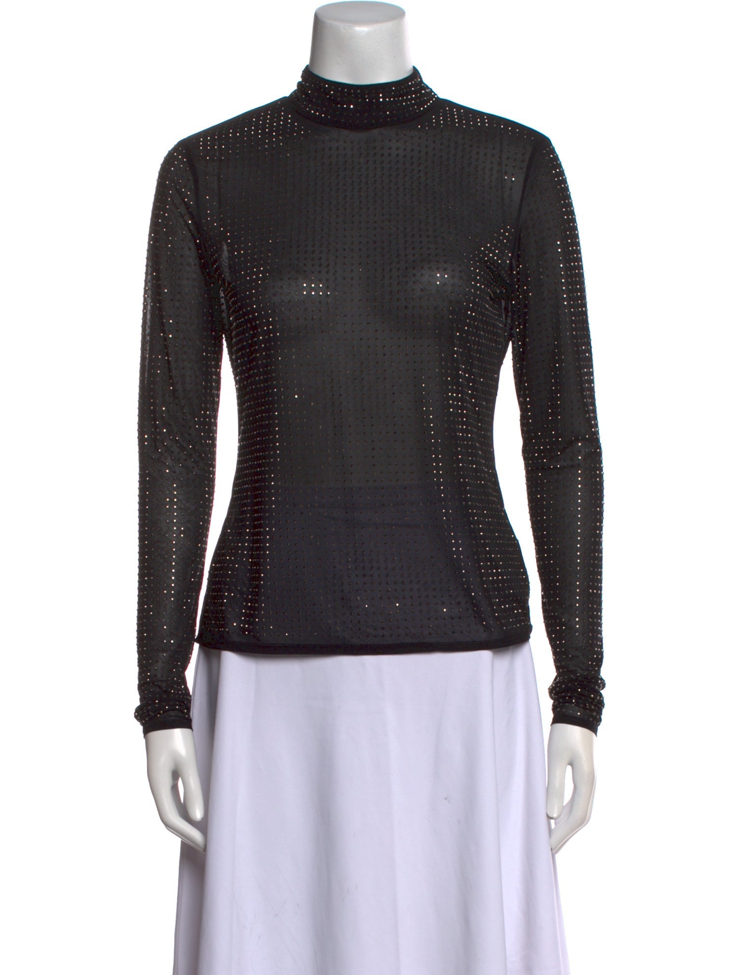 Simkhai Mock Neck Long Sleeve Top