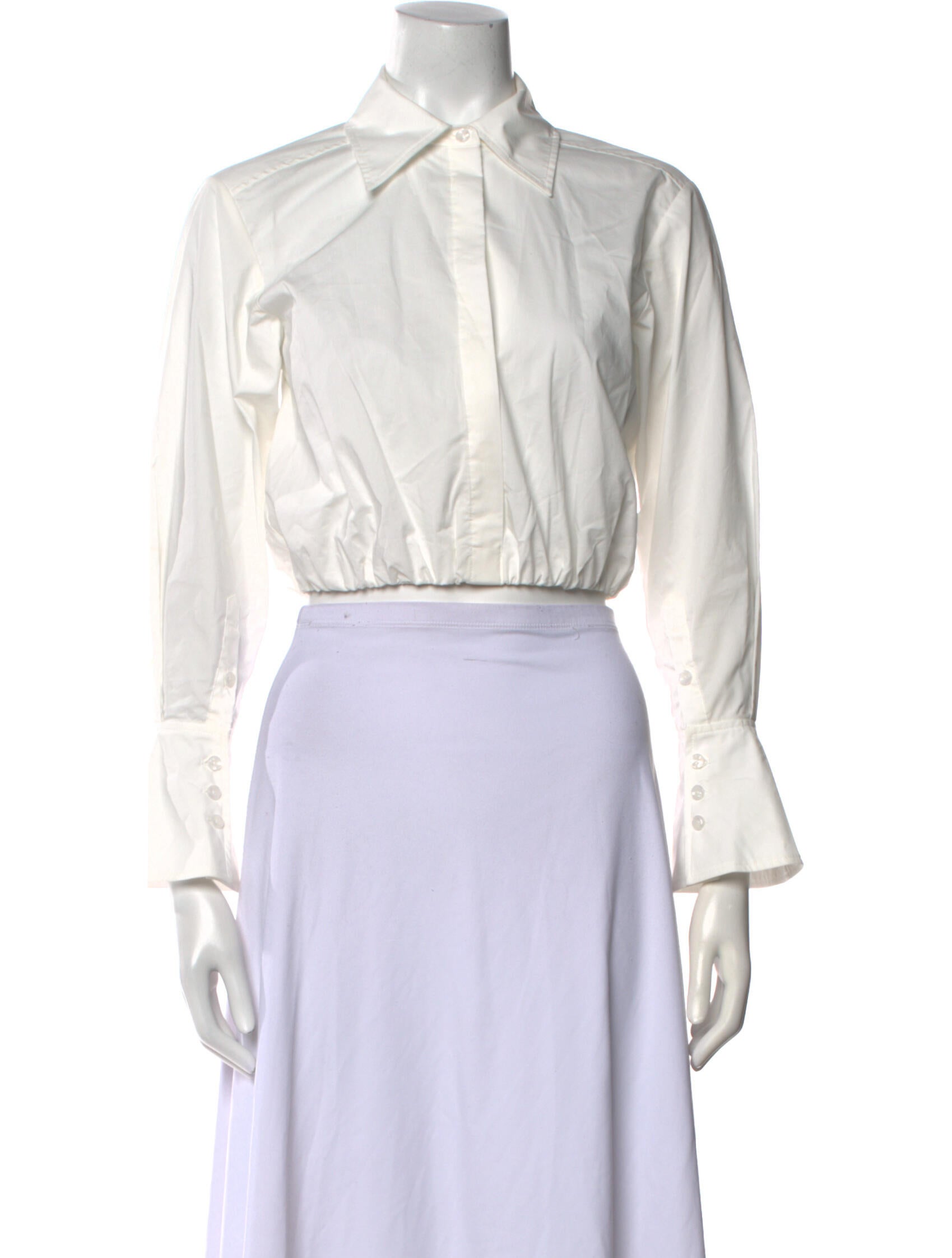 Simkhai Long Sleeve Crop Top