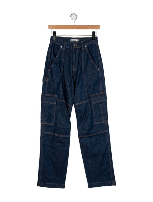 Simkhai Mid-Rise Straight Leg Jeans