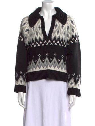 Simkhai Wool Printed Sweater