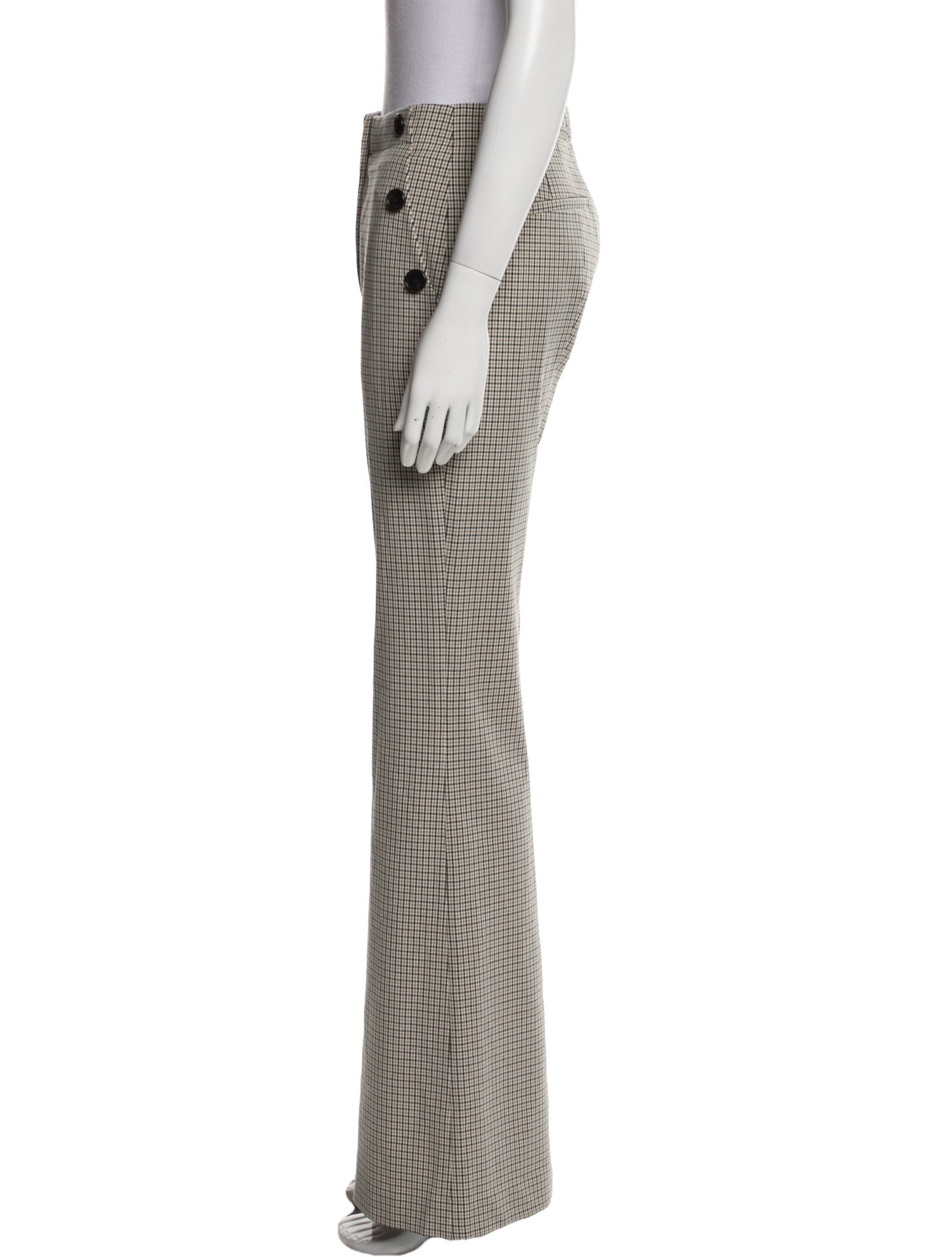 Simkhai Plaid Print Wide Leg Pants