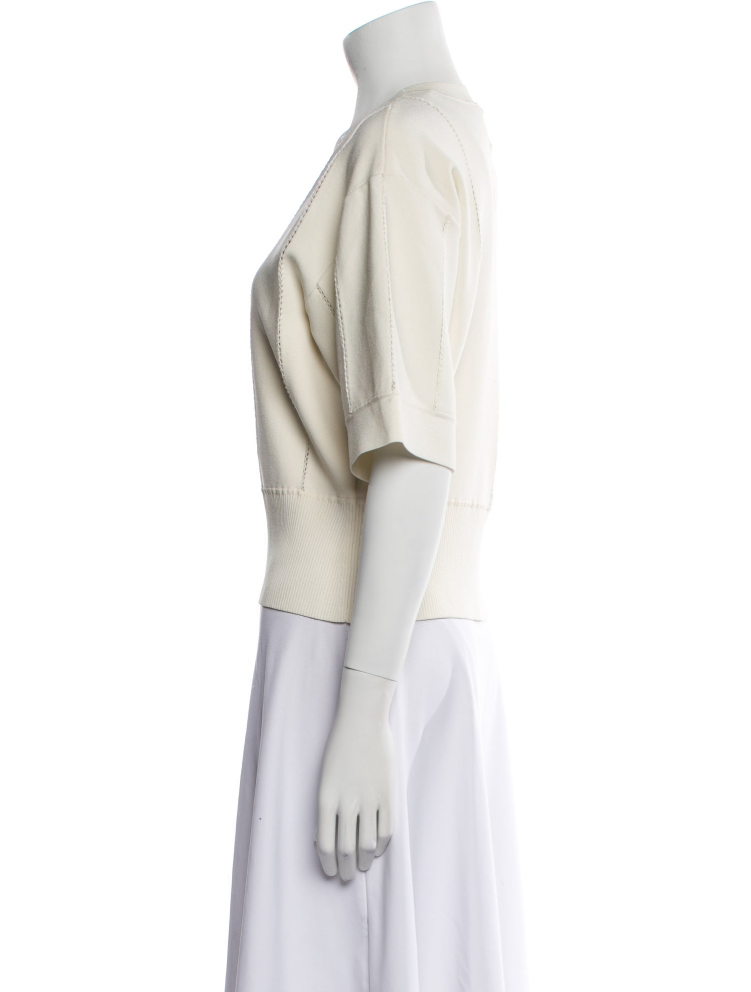 Simkhai Crew Neck Short Sleeve Crop Top