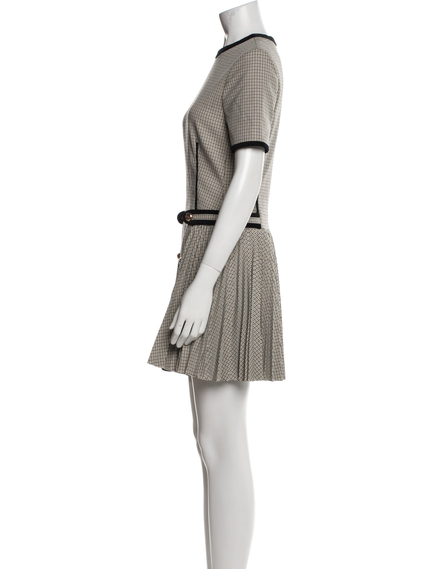 Simkhai Plaid Print Mini Dress