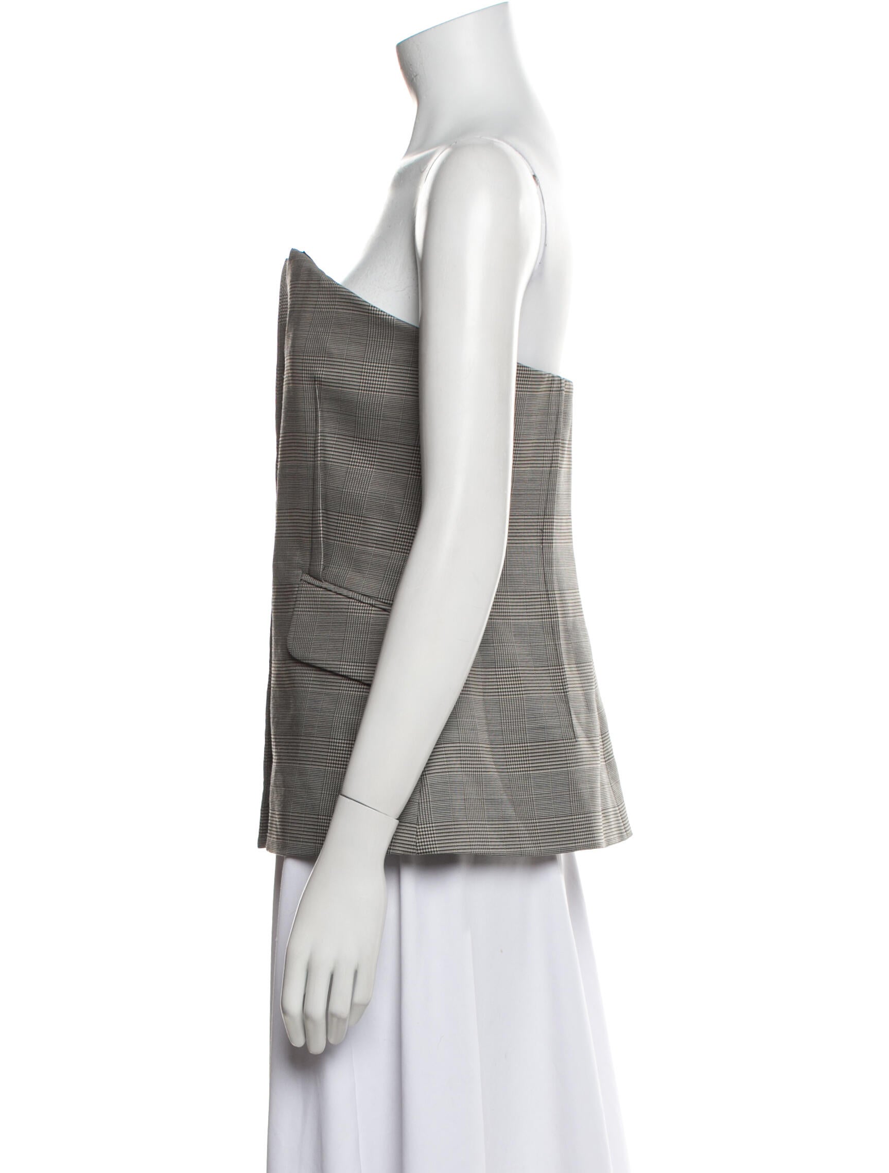 Simkhai Plaid Print Vest