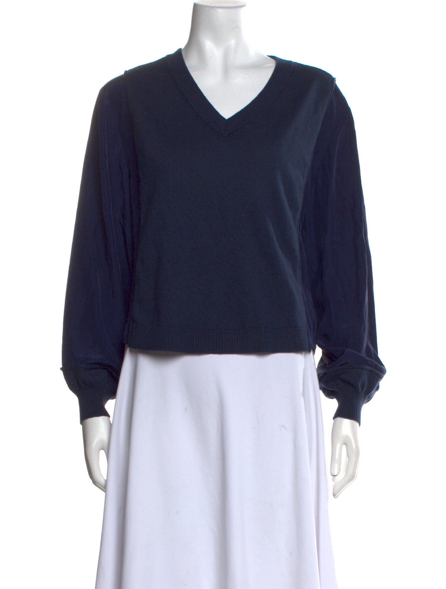 Simkhai V-Neck Long Sleeve Sweatshirt