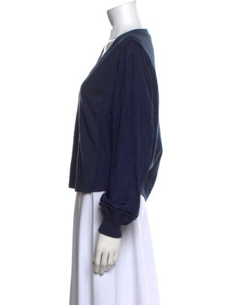 Simkhai V-Neck Long Sleeve Sweatshirt