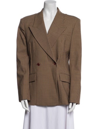 Simkhai Plaid Print Blazer