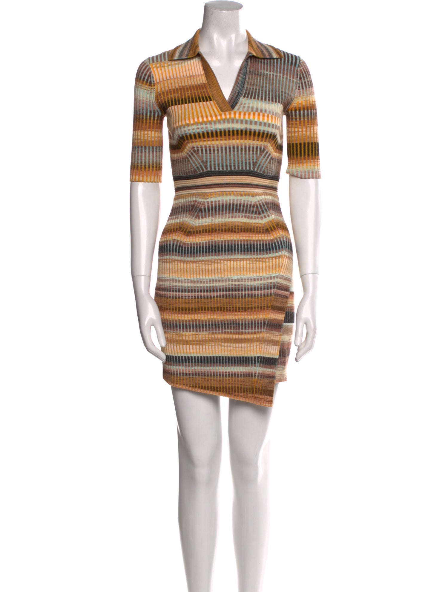 Simkhai Striped Mini Dress
