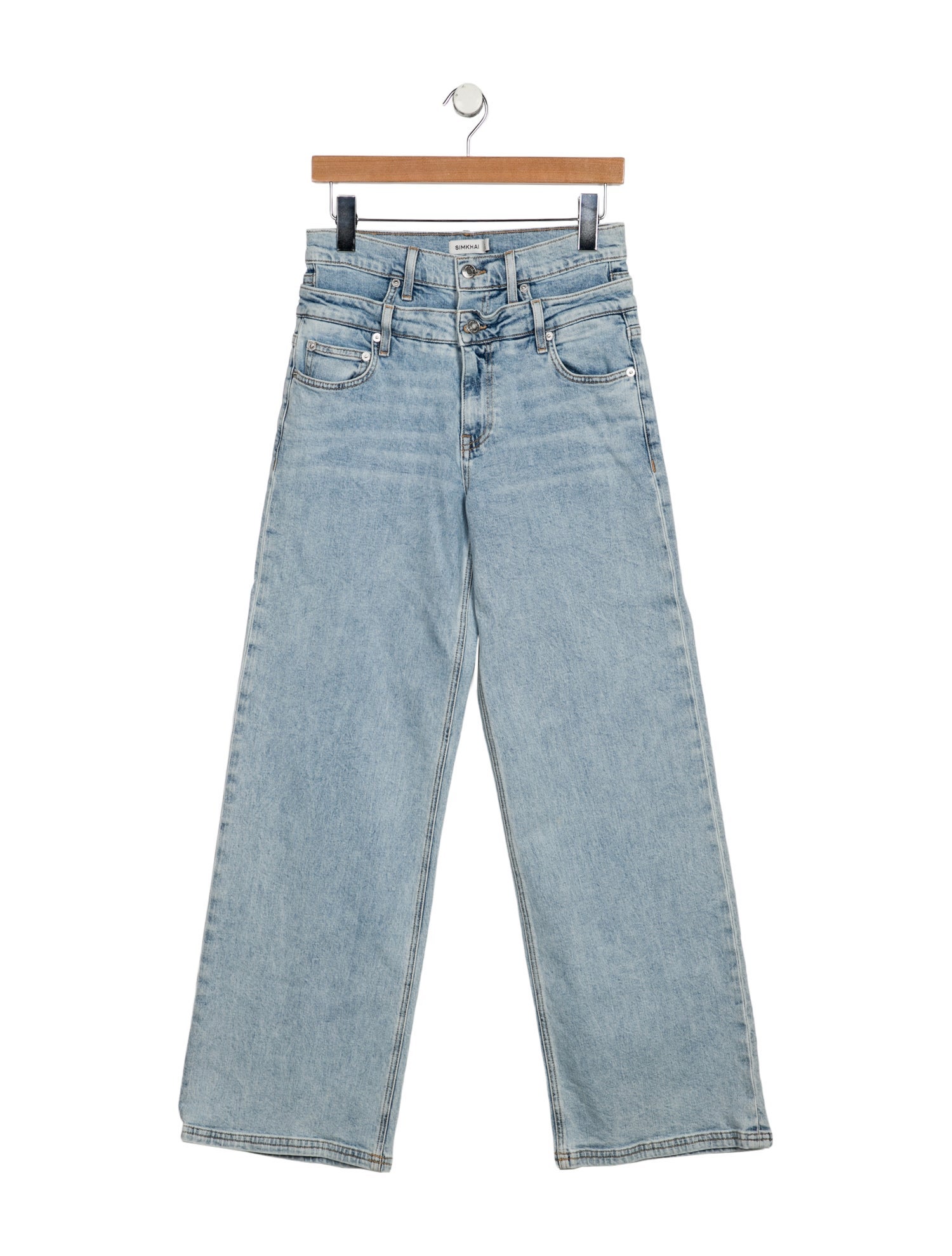 Simkhai High-Rise Wide Leg Jeans