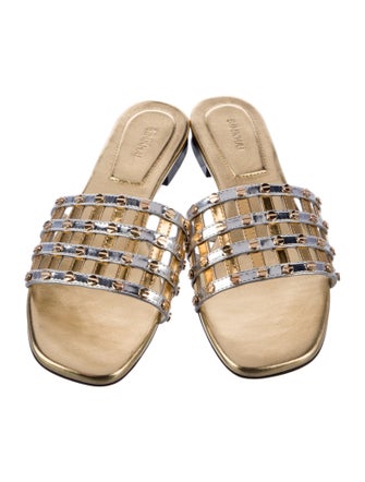 Simkhai Leather Slides