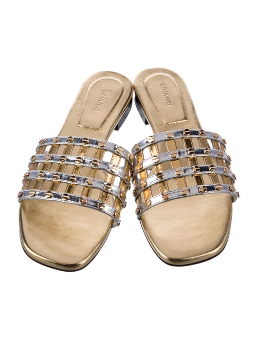 Simkhai Leather Slides