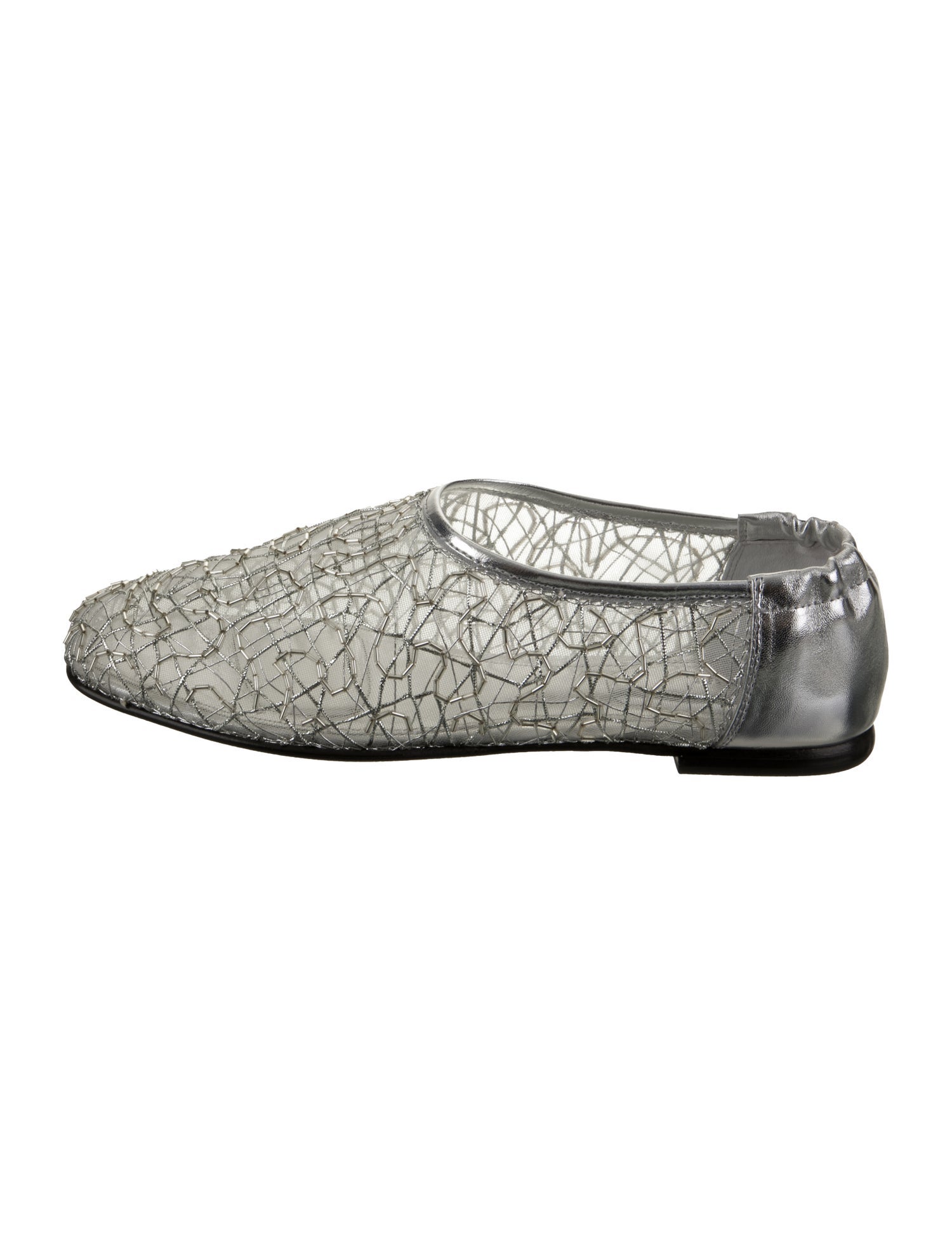 Simkhai Mesh Glitter Accents Ballet Flats