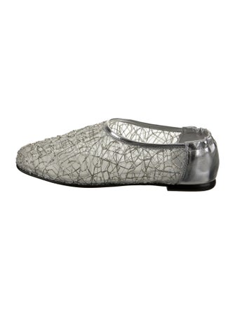 Simkhai Mesh Glitter Accents Ballet Flats