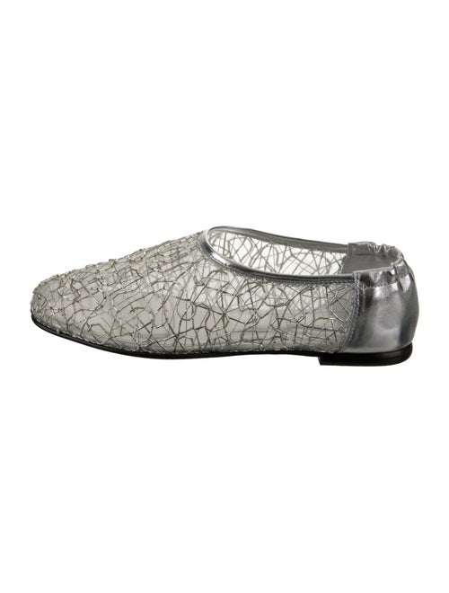 Simkhai Mesh Glitter Accents Ballet Flats