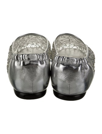 Simkhai Mesh Glitter Accents Ballet Flats
