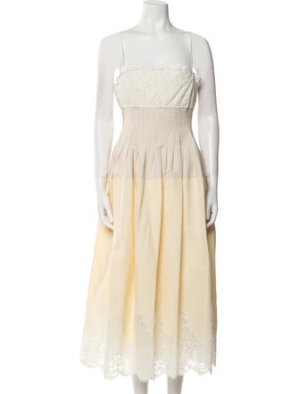 Simkhai Square Neckline Midi Length Dress