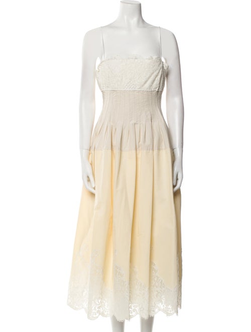 Simkhai Square Neckline Midi Length Dress