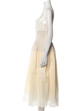 Simkhai Square Neckline Midi Length Dress