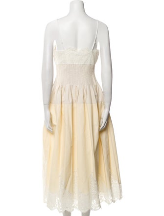 Simkhai Square Neckline Midi Length Dress