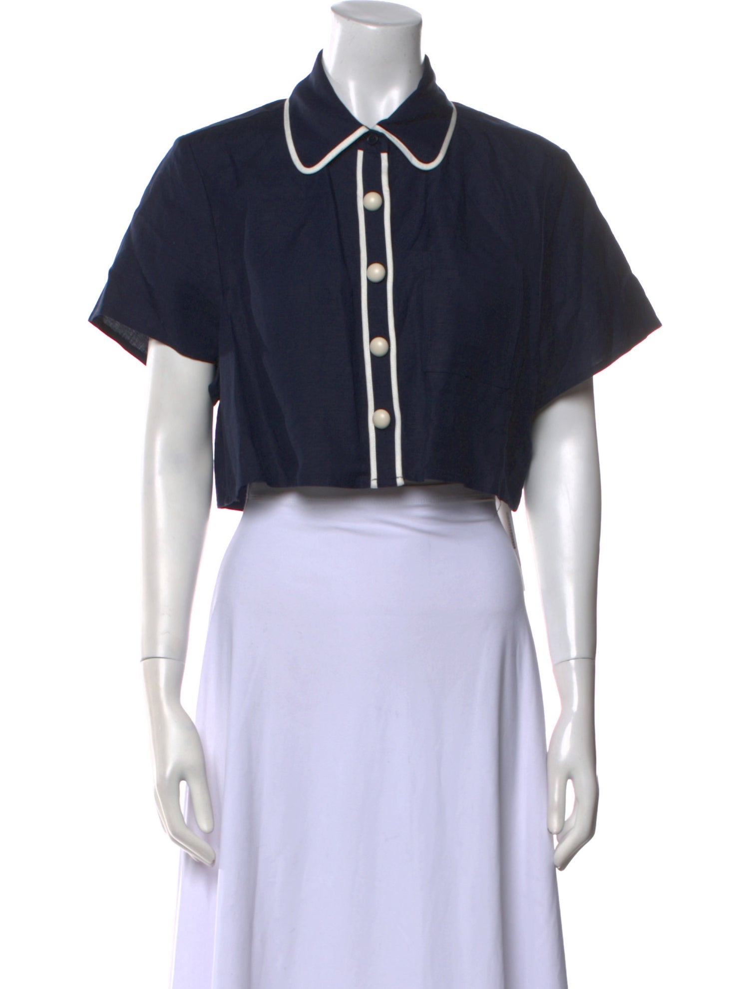 Simkhai Short Sleeve Crop Top