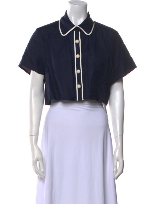 Simkhai Short Sleeve Crop Top