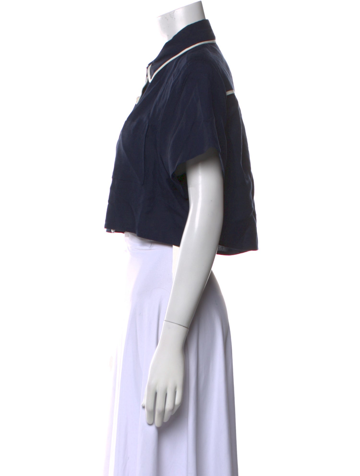 Simkhai Short Sleeve Crop Top