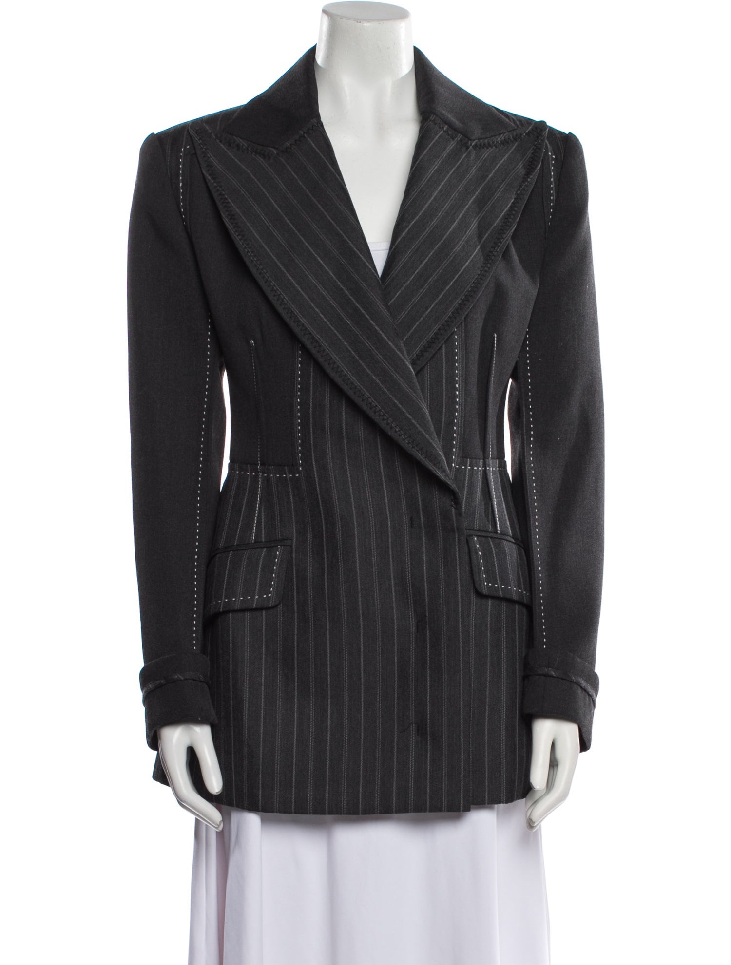 Simkhai Wool Plaid Print Peacoat w/ Tags