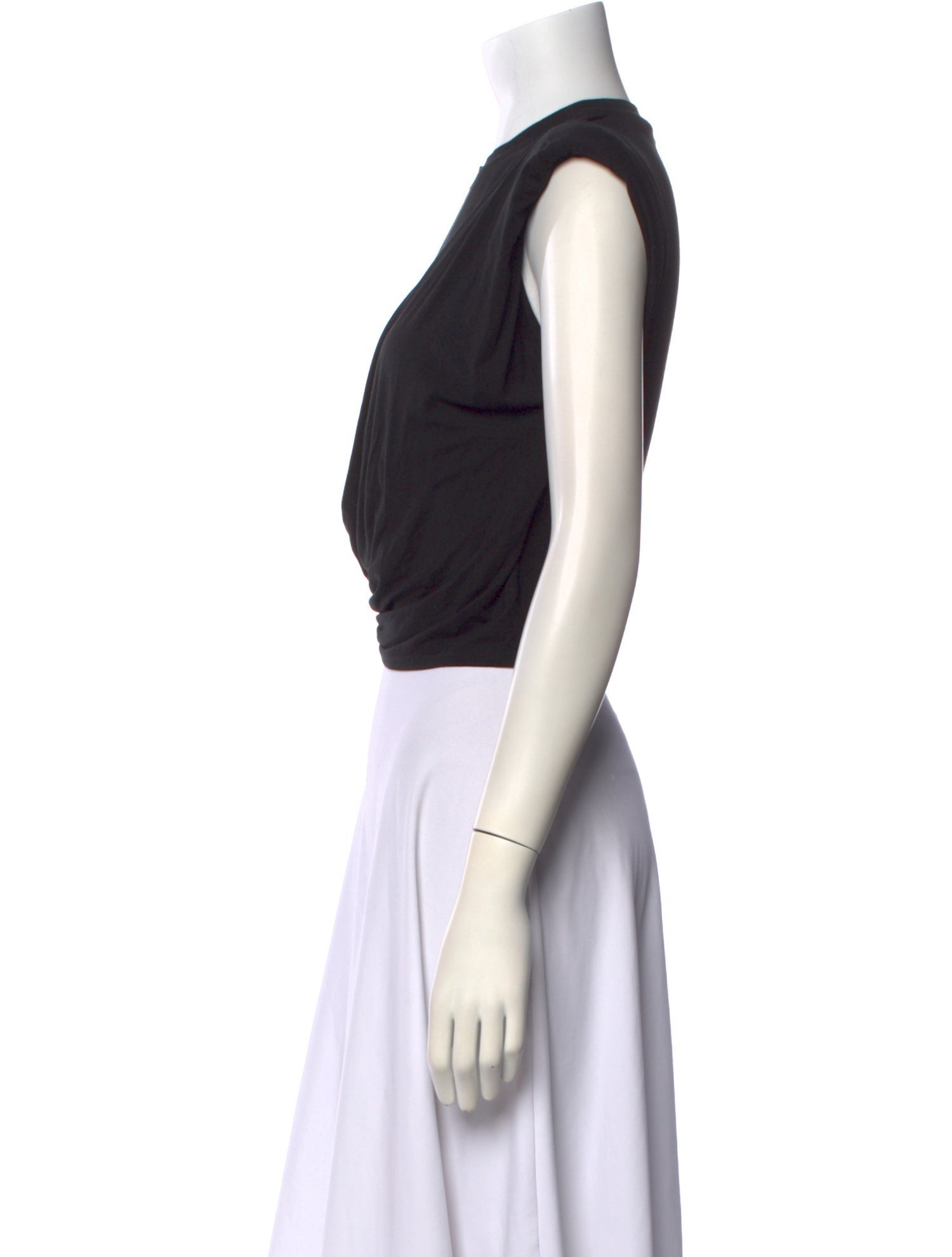 Simkhai Crew Neck Sleeveless Crop Top